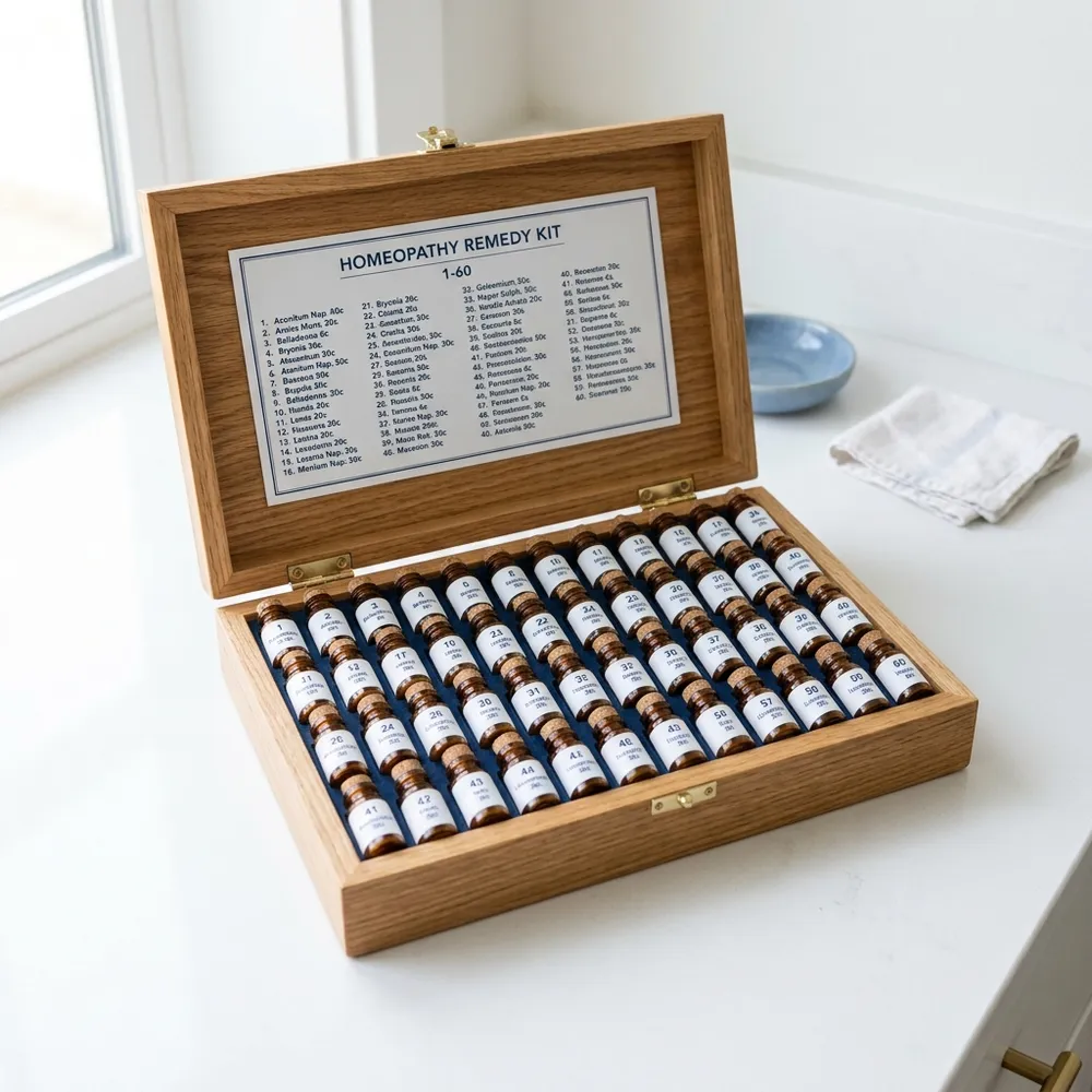 Homeopathy remedy kit